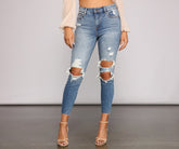 Stilvolle High Rise Skinny Jeans